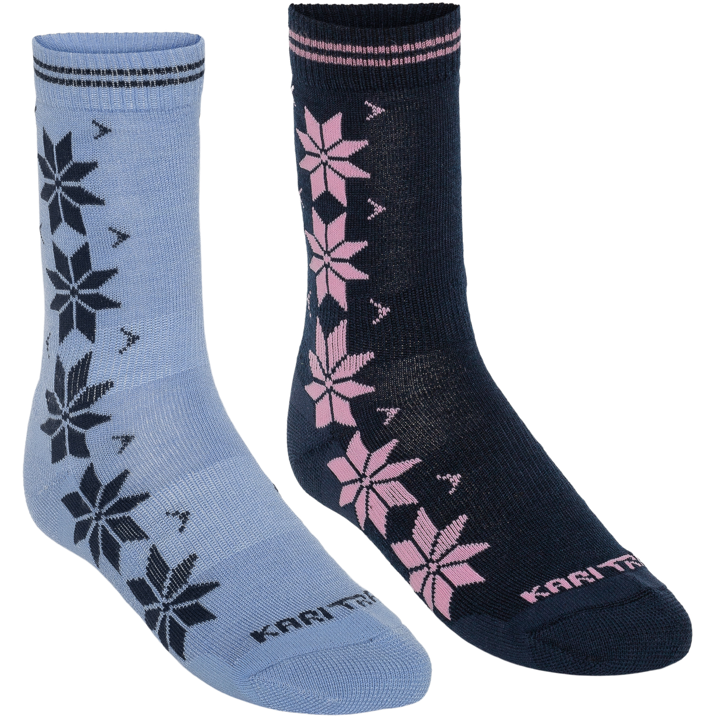 Kari Traa Vinst Wool 2er Pack Damen Freizeitsocken blau Größe 39 Lifestyle Hautfreundlich Merinowolle