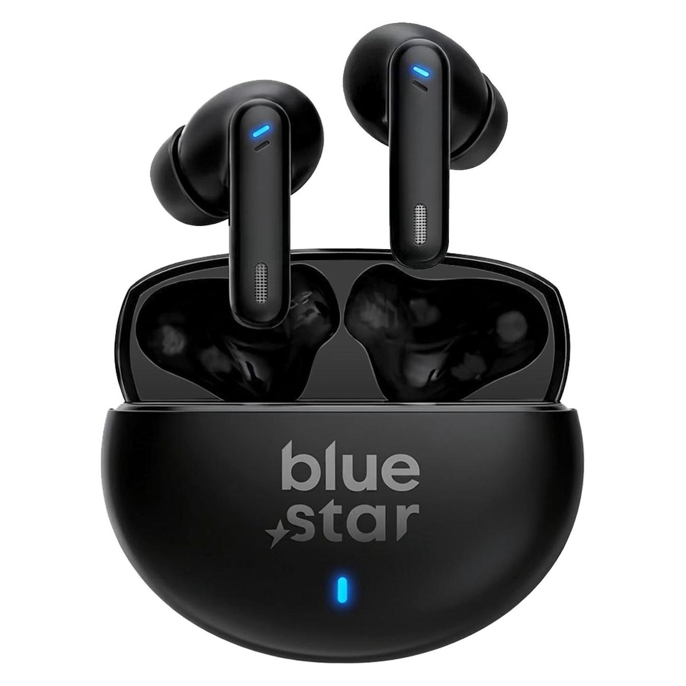 BlueStar Słuchawki Bluestar Słuchawki bezprzewodowe douszne Blue Star Zen ANC + ENC TX5 TWS czarne (ANC, 4 h, Kabellos) (TWS-BSTAR-ZEN-BK)