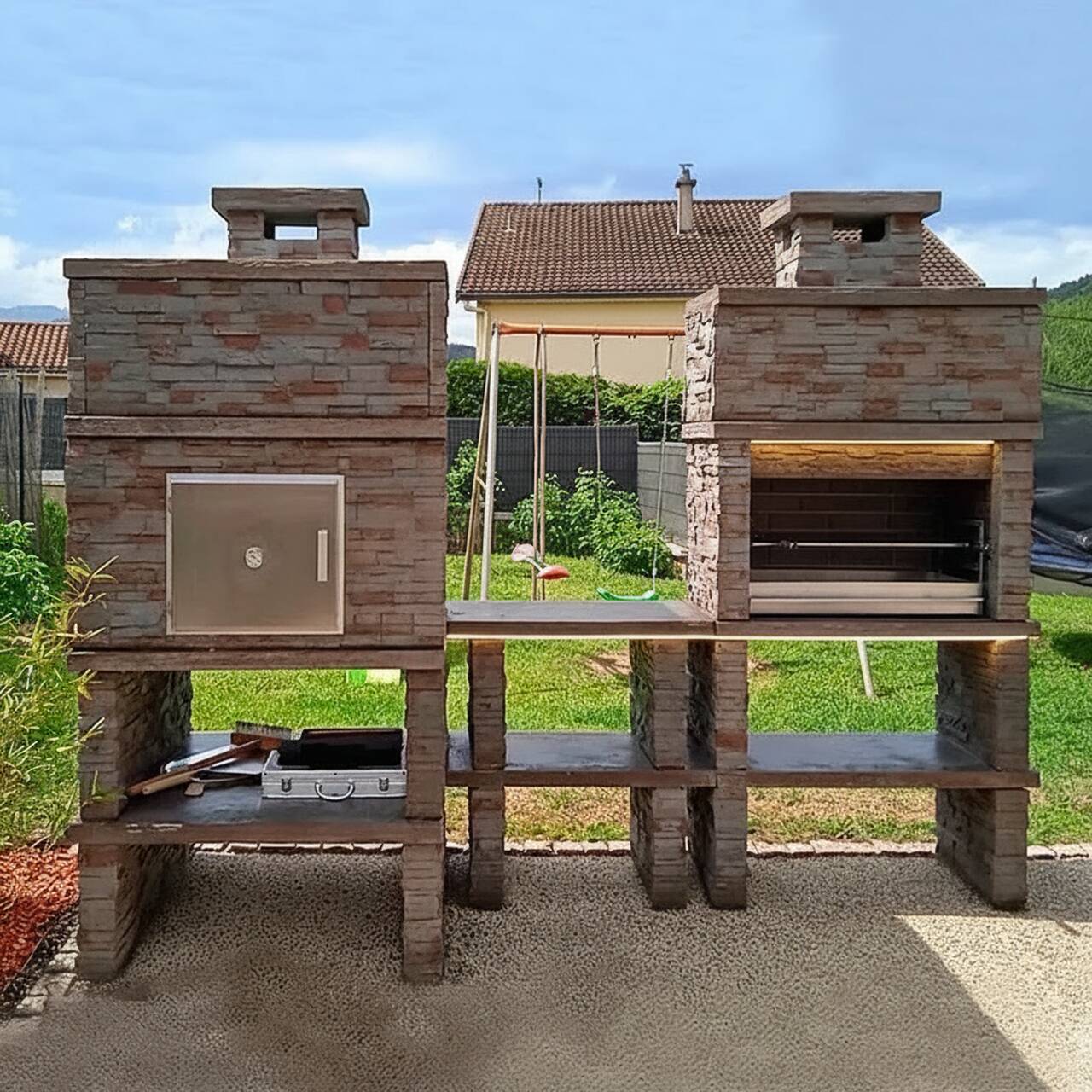 My-Barbecue Barbacoa y Horno AV290F - Gris / Derecha