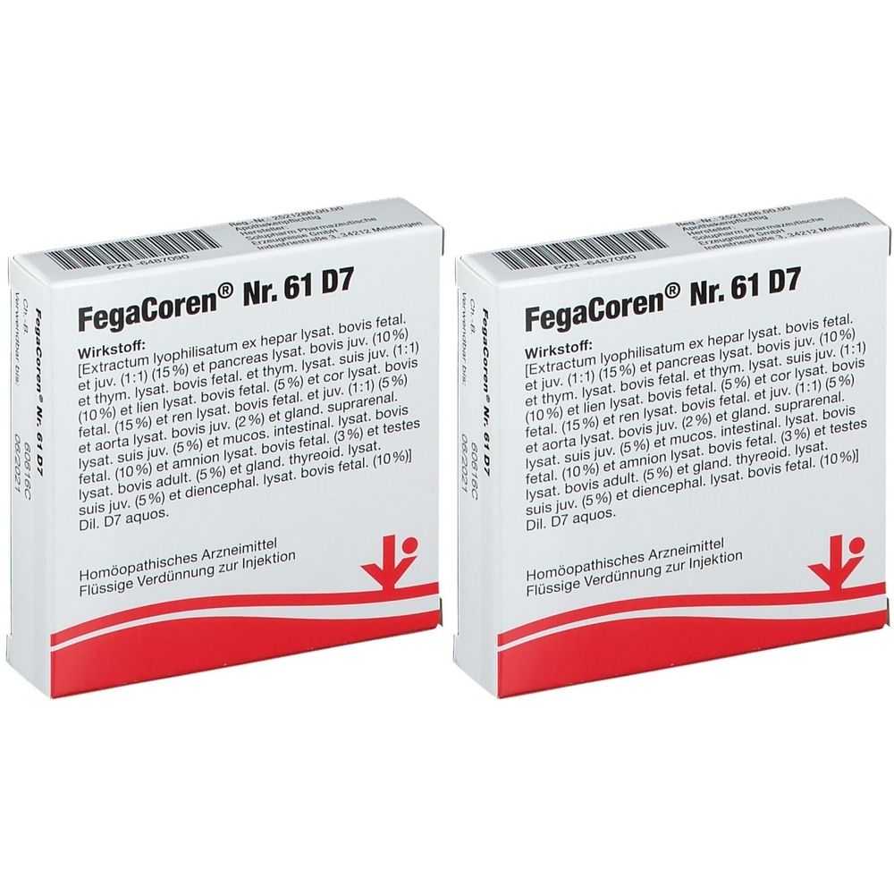 Fegacoren Nr.61 D 7 Ampullen 2x 2x5x2 ml