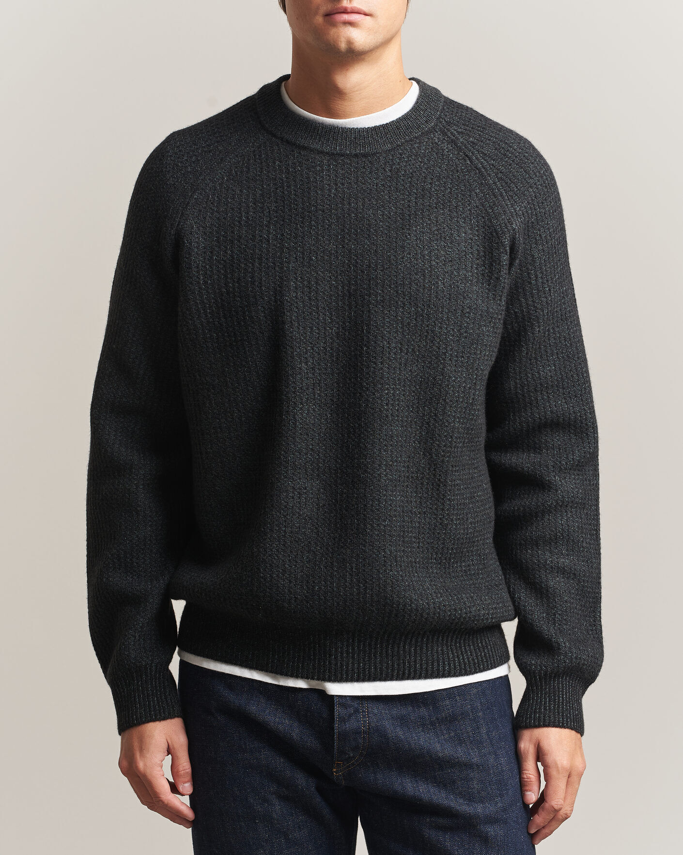 Boss ORANGE Kepler Wool Knitted Sweater Black men S Sort