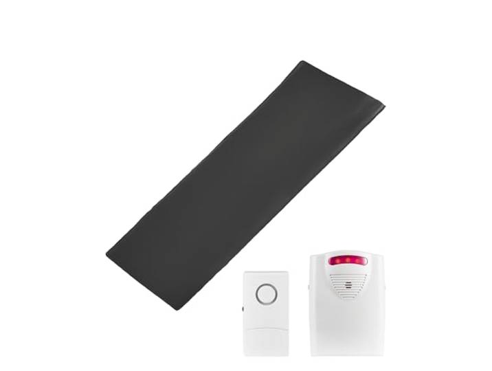 VEVOR Tapis Alarme de Sortie de Lit\, Capteur de Surveillance de Lit sans Fil\, avec Téléavertisseur\, Coussin de Prévention des Chutes\, pour Personnes Âgées\, Maison\, Hôpital\, Centre de Rééducation