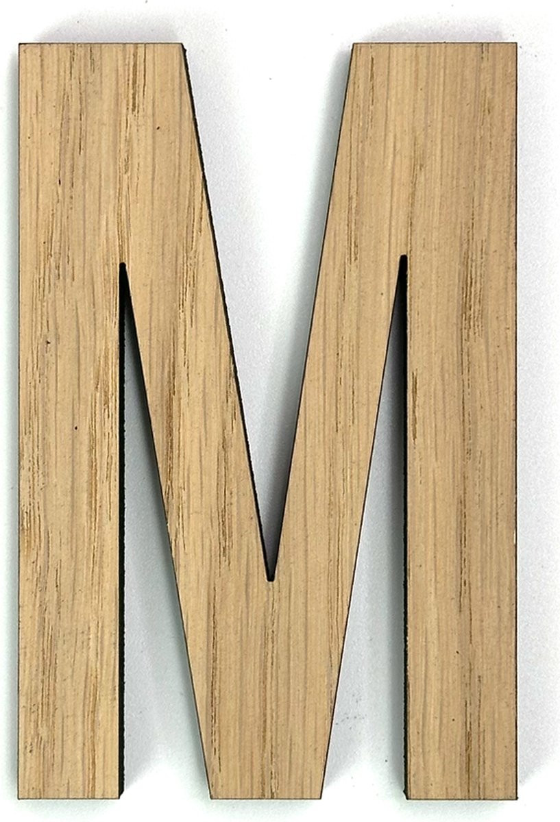 MGM Trading Houten letter M, Hoogte: 37 cm