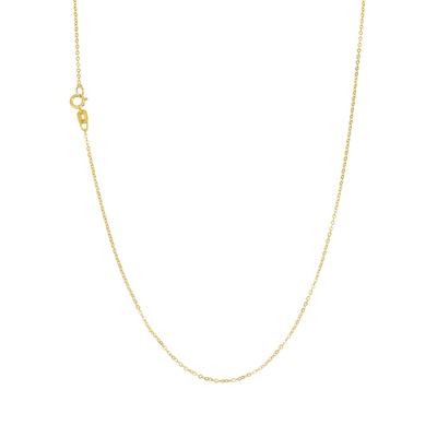 Collierkettchen AMOR "Classics, Ankerkettengliederung", gelb (gelbgold 375), Halsketten, Damen, Gelbgold 375, L: 42, Made in Germany