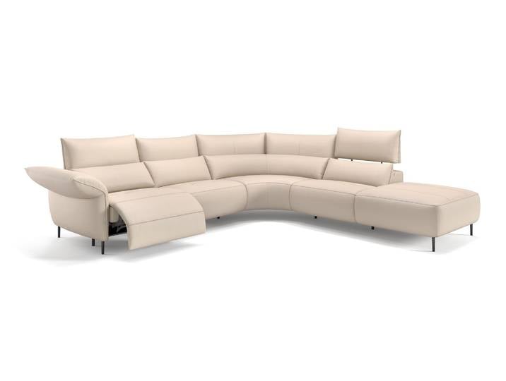 Leder Wohnlandschaft BOSA U-Form Herz-Waage-Funktion Eckcouch XXL Couch