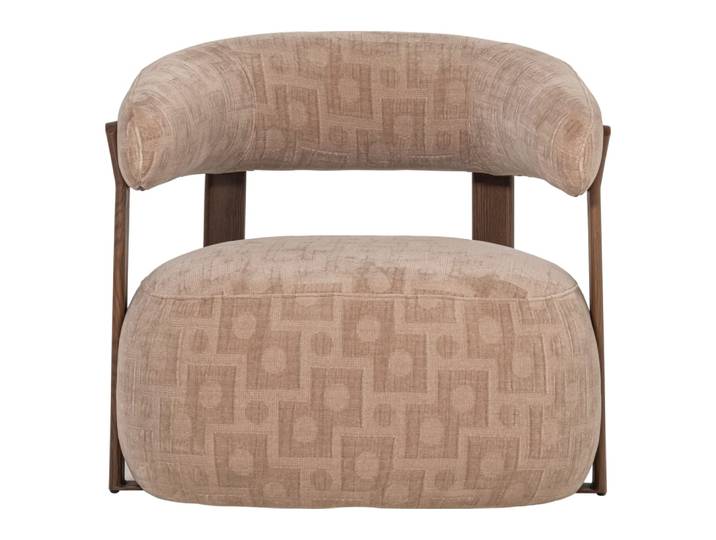 Fauteuil en tissu hush sable