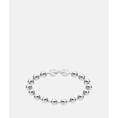 Edelstahlarmband LIEBESKIND BERLIN "Schmuck Geschenk Armkette Steel Balls", silber (edelstahlfarben), Armbänder, Damen, 19cm, Edelstahl, Edelstahlarmband