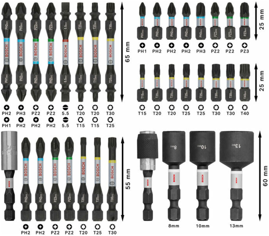 Bosch PRO Impact Schrauberbit Set, 36-tlg. (2608521U73)