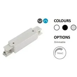 Powergear, Beleuchtung Zubehör, 3PH MITTEL-EINSPEISER, Weiss