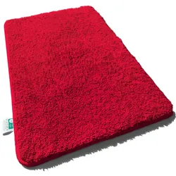 Casa Pura Badematten   Sky Uni   Berry Red