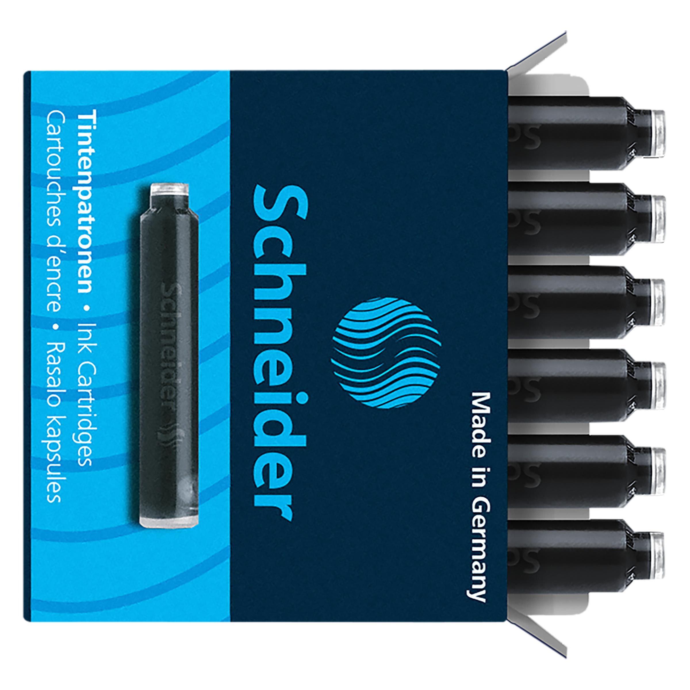 Schneider Tintenpatrone 6ST schwarz (Schwarz, 6 Stk.) (SN6601)