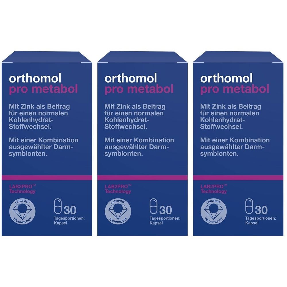Orthomol pro metabol Kapseln x3 3x30 St