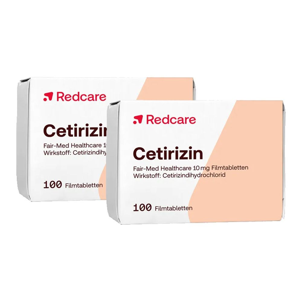2x Cetirizin Fair-Med Healthcare RedCare 2x100 St Filmtabletten