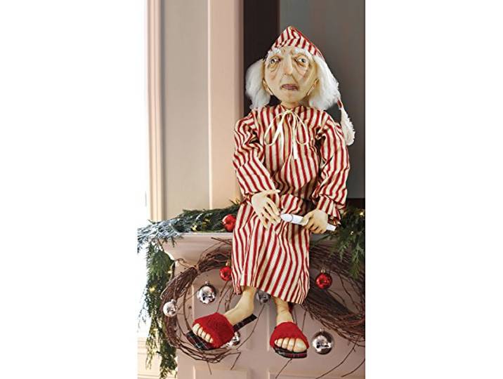 GALLERIE II Gathered Traditions Ebenezer Scrooge Sammelfigur, Baumwolle, rot, 88.9 cm
