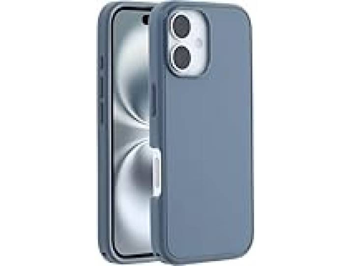 Otterbox Coque Symmetry avec aimants pour iPhone 16, Bleu Antichoc, résistante aux chutes, coque de protection fine, supporte 3x plus de chutes que la norme militaire