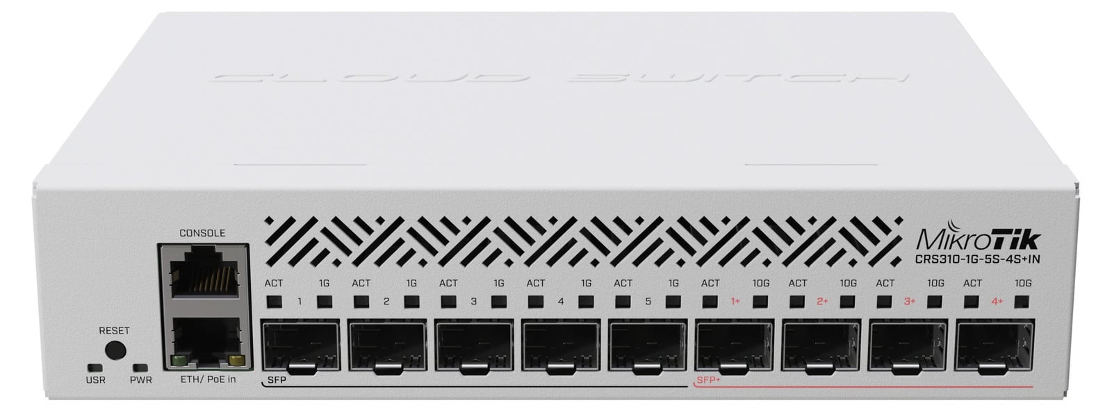 MikroTik CRS310-1G-5S-4S+IN Managed Gigabit/10G Switch met 10 poorten