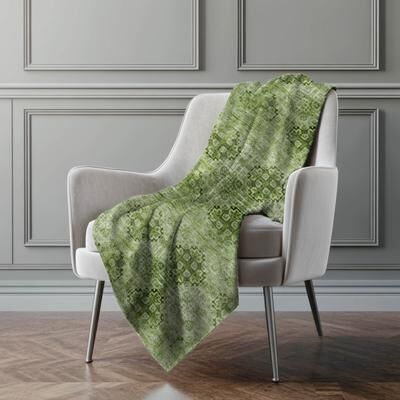 Addison Rugs Premium Machine Washable Boho Imprints Sherpa Throw Blanket
