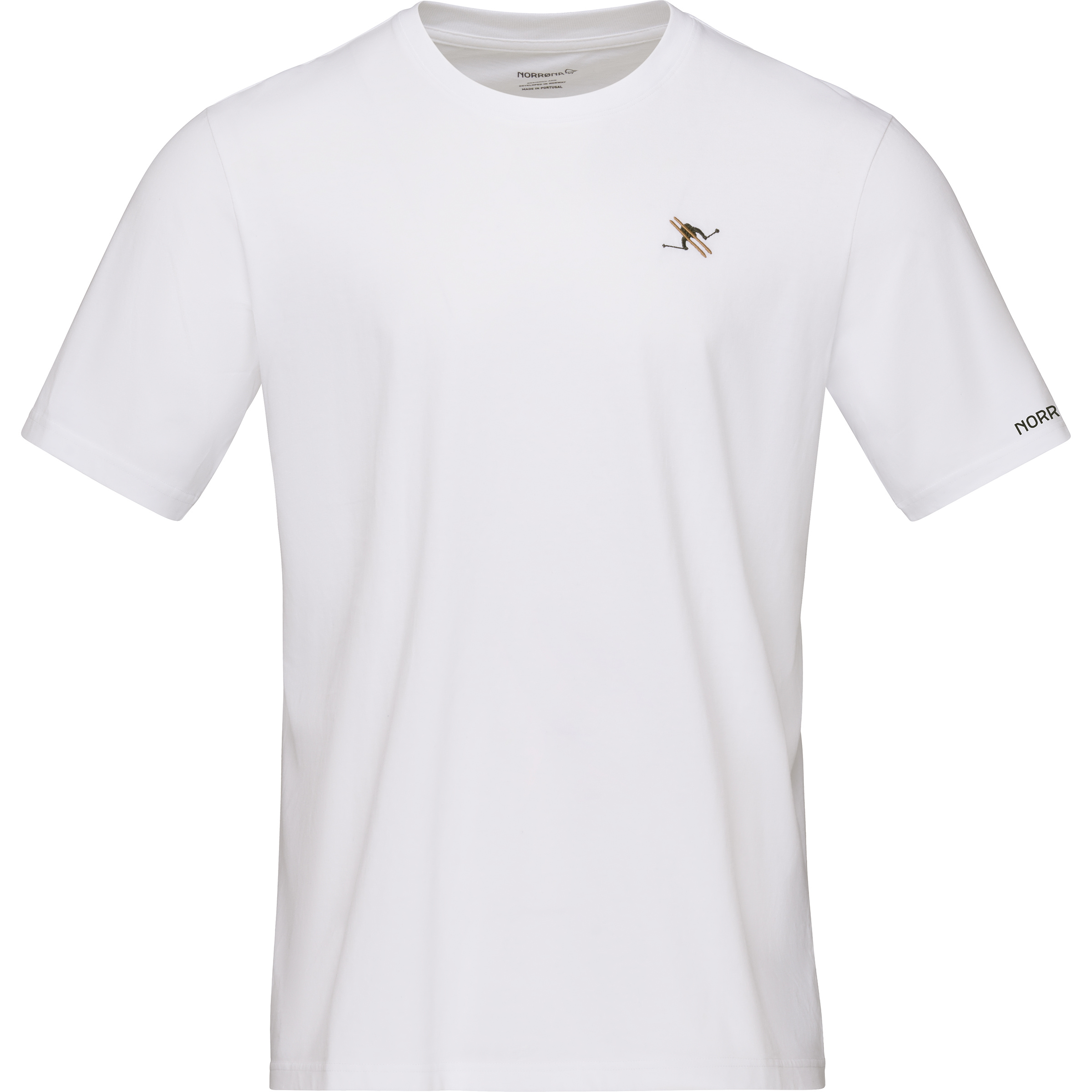 Norrona /29 Cotton Activity Embroidery Herren T-Shirts weiss Größe L Lifestyle Hautfreundlich