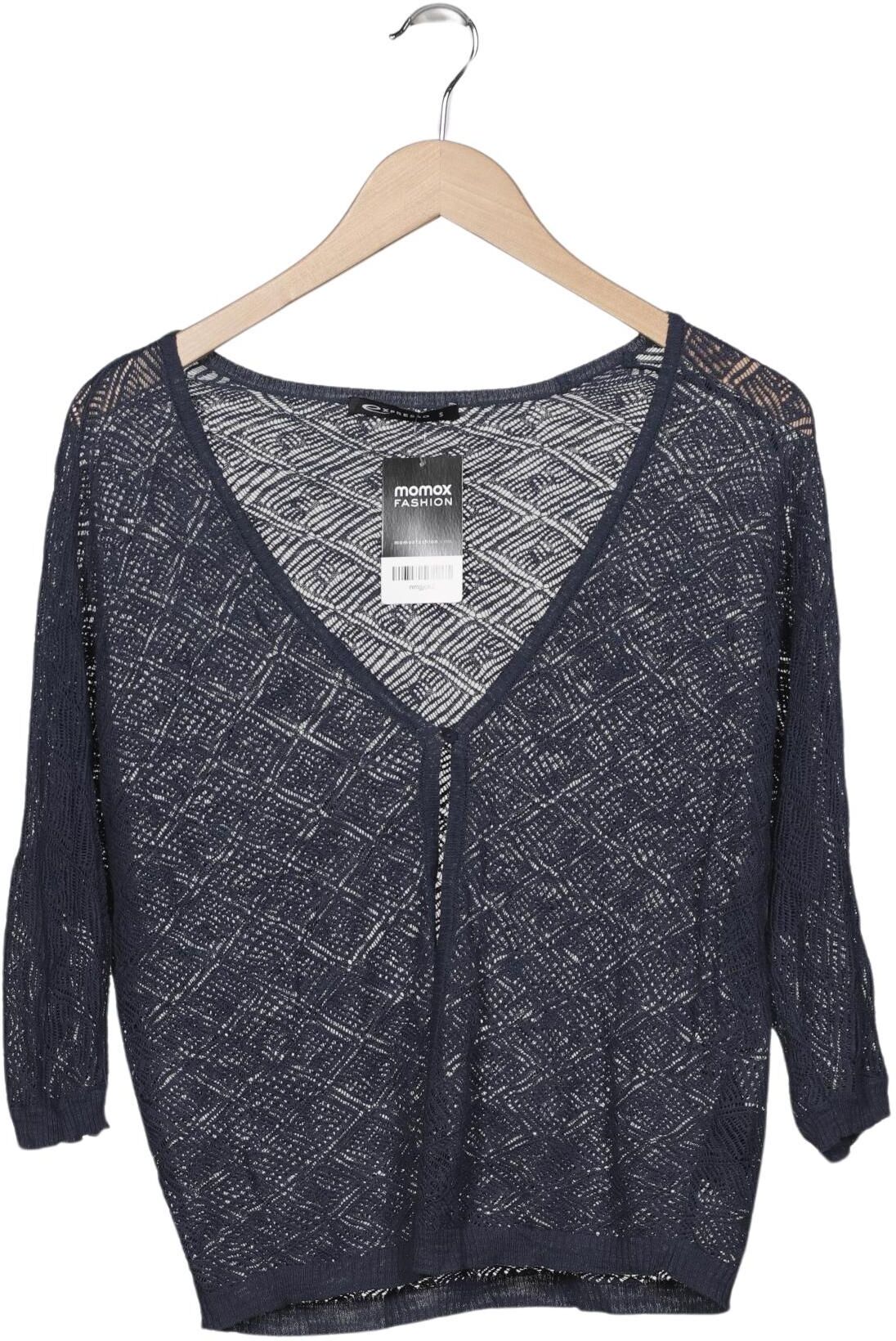 Expresso Damen Strickjacke, Marineblau, Gr. S, Baumwolle - Second Hand