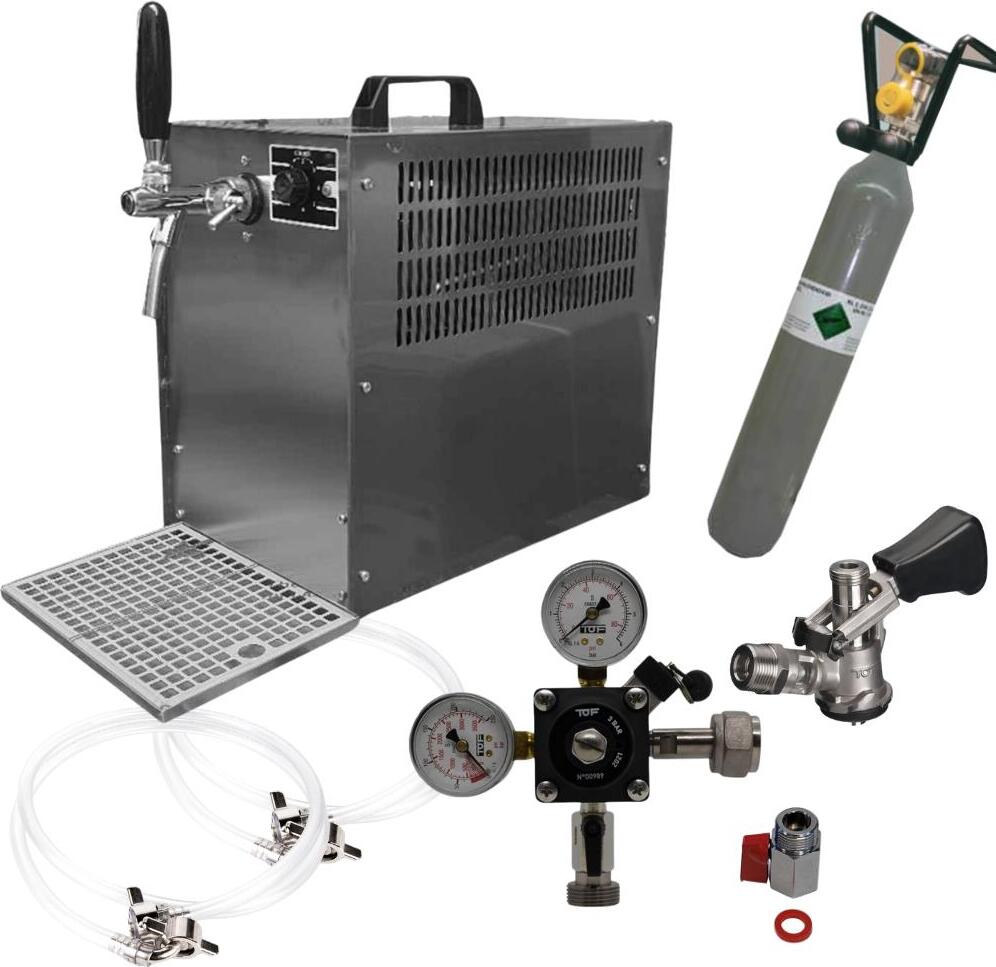 Zapfanlage Bierkoffer 60l/h Komplettset Köpikeg(D) 500g Co²