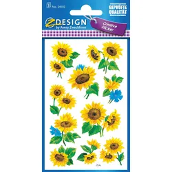 AVERY Zweckform Aufkleber Blumen