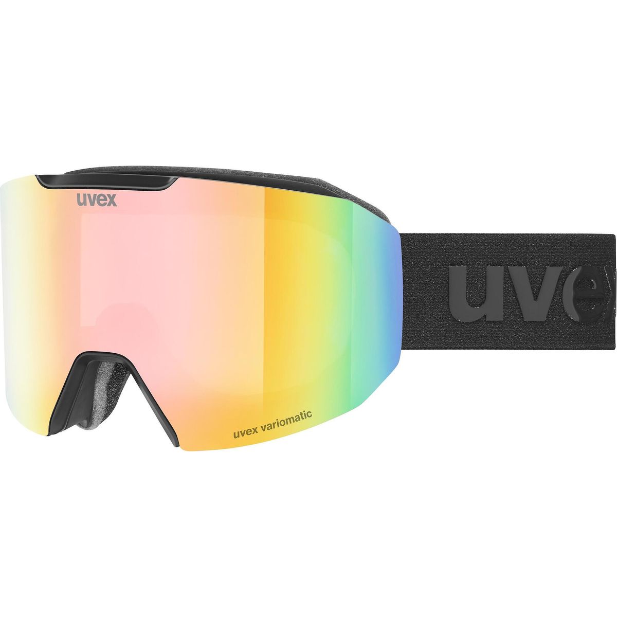 Uvex Evidnt Attract small V black matt vario rainbow mirror one size S5506732130