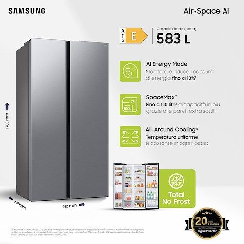 Samsung RS57DG400EM9 FRIGO SIDE BY SIDE CLASSE E
