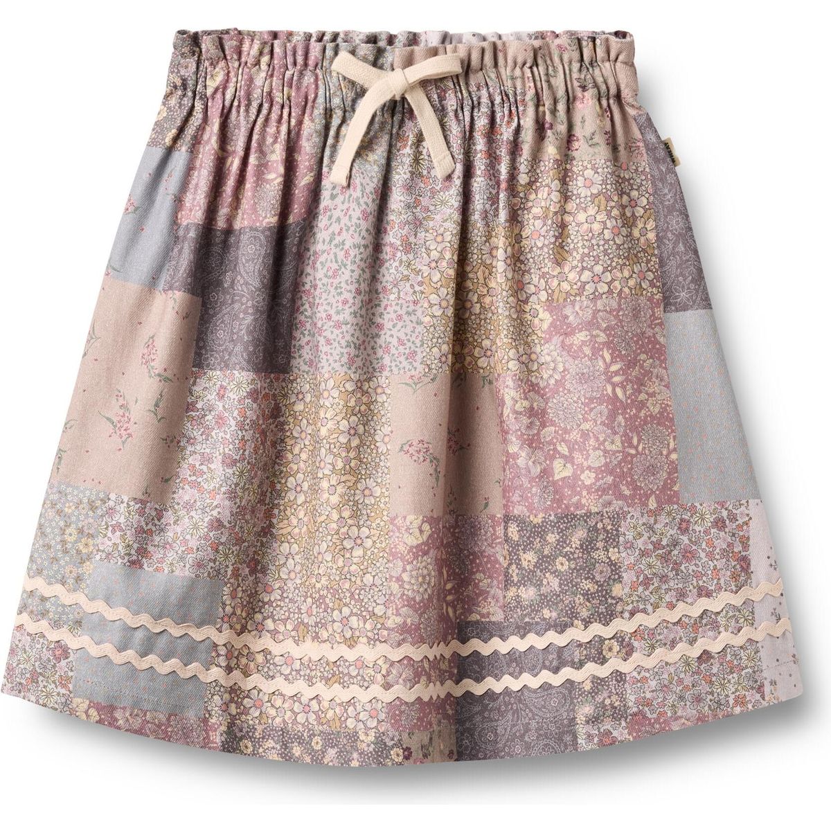 Wheat Skirt Nya patchwork flowers (9618) 104 1138-218-GOTS-9618-104/4y