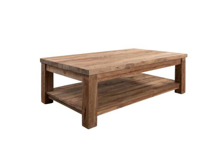 Table basse 90x90 Teck brut Teck naturel BASSANO N° 140