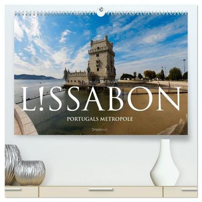 Lissabon – Portugals Metropole (hochwertiger Premium Wandkalender 2027 DIN A2 quer), Kunstdruck in Hochglanz