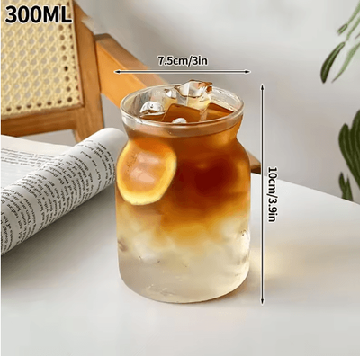 Inspire Picks RippleWave Transparent Drinking Glass Creative Wave Iced Coffee Tumbler a5