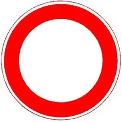 Magni, Sicherheitskennzeichnung, VKZ.250 Ronde 600mm Durchfahrt Verboten RAL-Gütezeichen Folie RA1