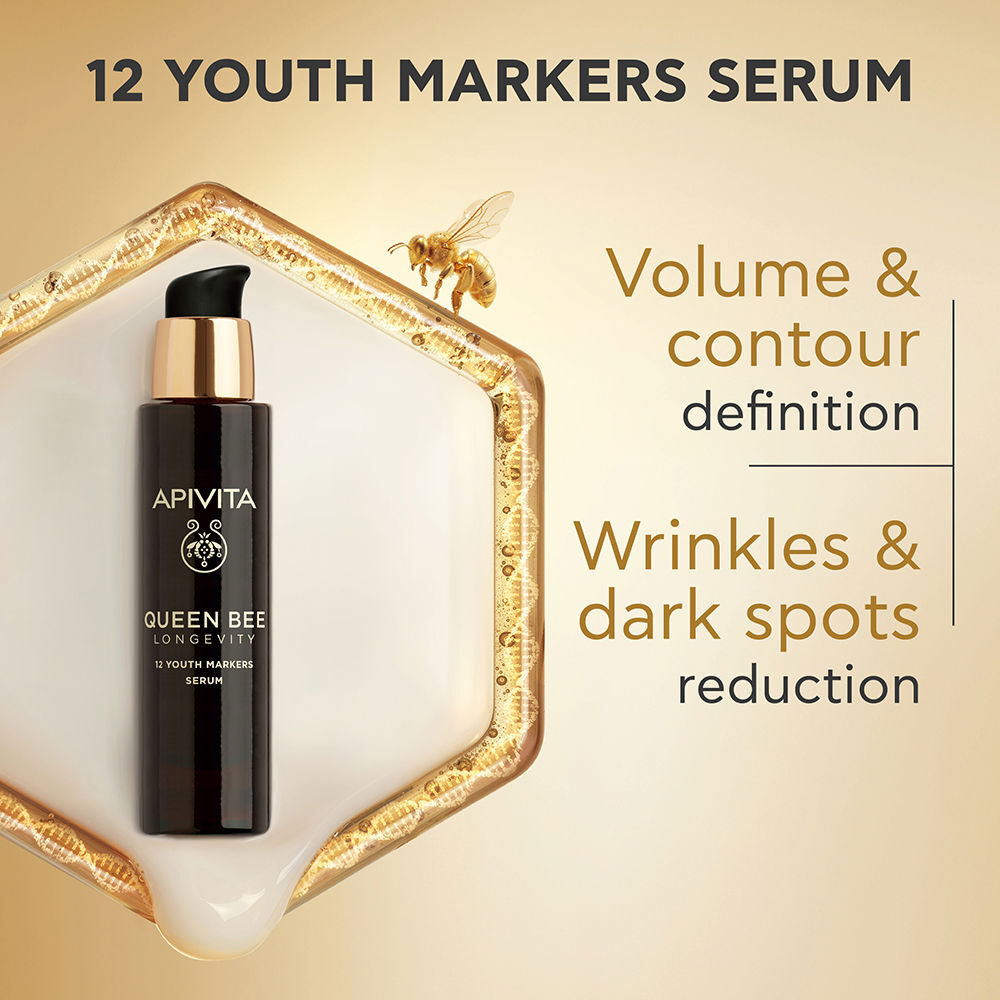 Apivita Queen Bee Longevity sérum 12 marcadores de juventud 30 ml