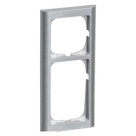 LK FUGA SOFTLINE 63 ramme 2½ modul, Stålmetallic- I pose for DIY (AAK500D70251L)