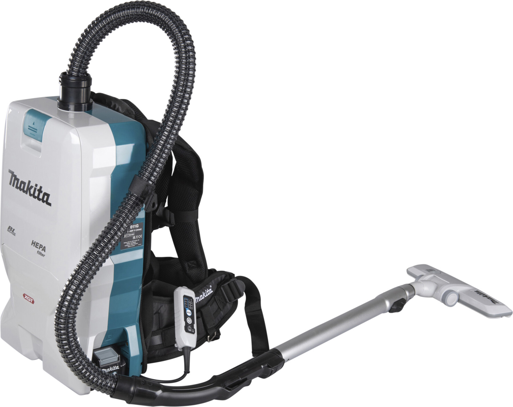 Makita Akku-Rucksackstaubsauger XGT 40V max. - 200 mbar - 6,0 l - VC011GZ