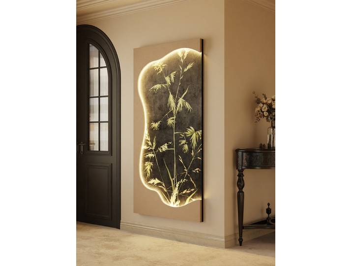 3D Style français Vintage haut de gamme entrée décoration peinture couloir salon suspendu peinture bambou applique murale