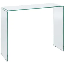 KONSOLENTISCH Glas transparent 90/30/75 cm Kendall