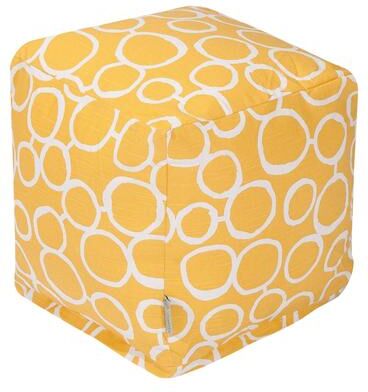 Majestic Home Goods Fusion Indoor Ottoman Pouf Cube - Small