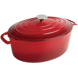 Vogue rote ovale Auflaufform 5L