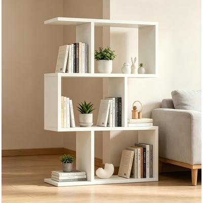Kodotan sofa Three Layer Simple Household White Bookshelf