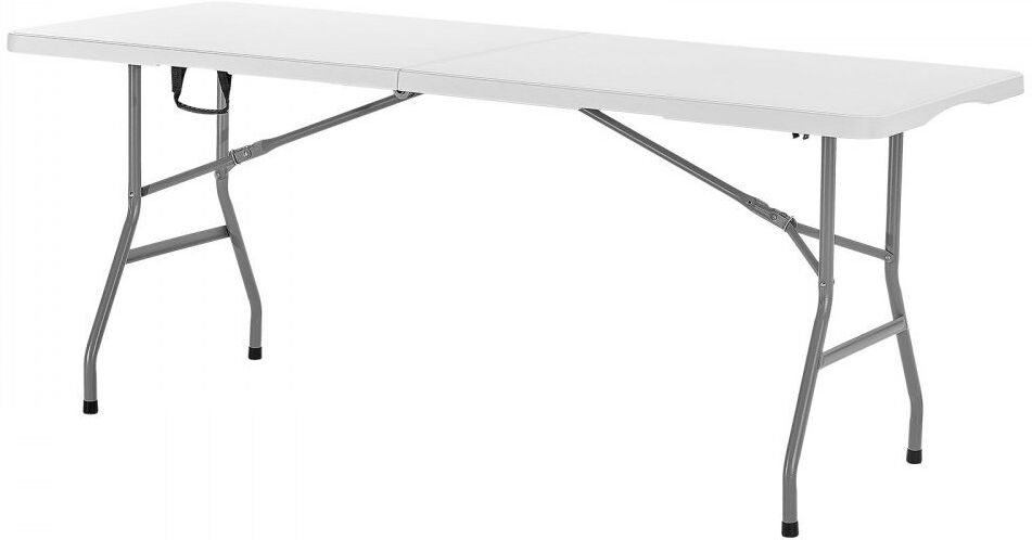 VEVOR 182.9cm Rectangular Folding Table Matte Black 72.9cm H X 182.9cm L X 95.5cm D