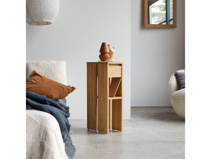Nachtschrank Nachttisch Konsole Highboard aus teak massiv Teakholz neu - Natur