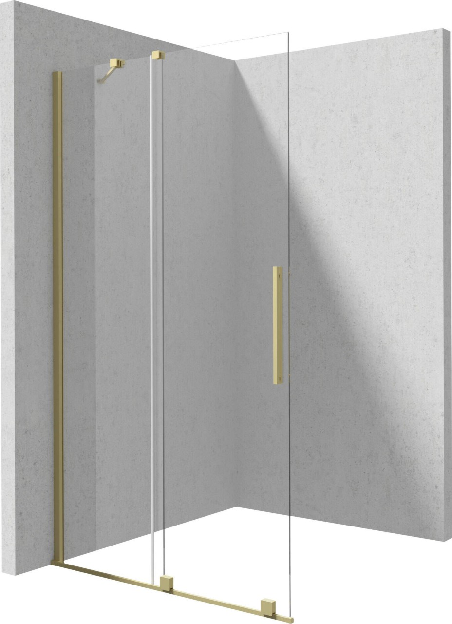 Neuesbad Schiebe Walk-In, Gold gebürstet 120x195 cm NB1DEKTJR32R1
