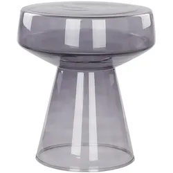 BEISTELLTISCH Rauchglas grau rund 37 cm Laguna