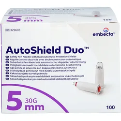 Autoshield Duo Sicherheits-Pen-Nadel 5Mm 100 ST