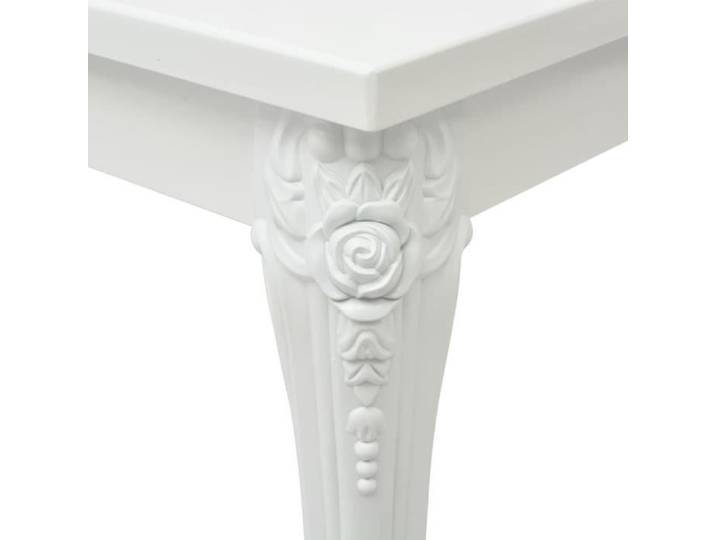 Table basse 115x65x42 cm Blanc brillant Mothinessto LY23142