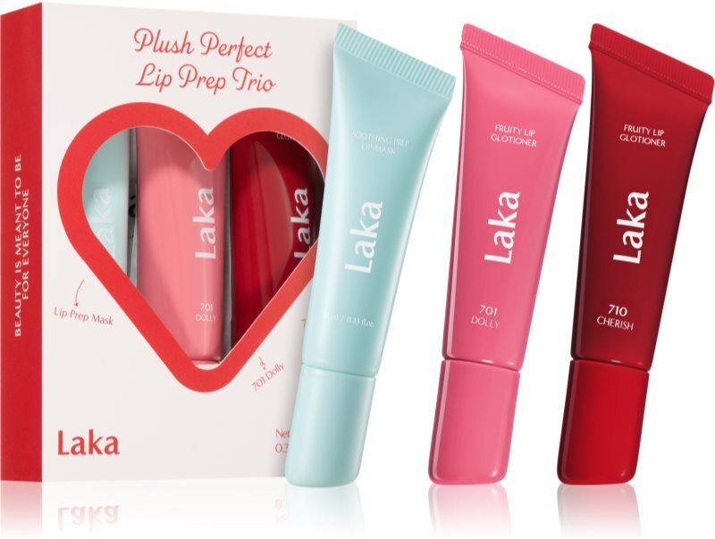 Laka Plush Perfect Lip Prep Trio gift set for lips