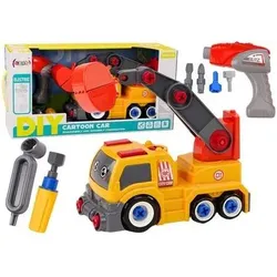 No Name DIY Orange Cartoon LKW mit Kran