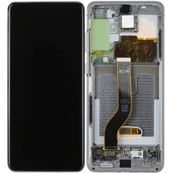 LCD Display mit Rahmen für Samsung Galaxy S20+ G985F, Galaxy S20+ 5G G986F, Cosmic Grey