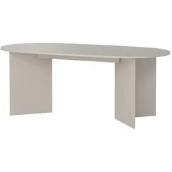Aucune, Esstisch, Esstisch für die ganze Familie – Ovale Form – Kaschmirbeige – Für 6 Personen – 200 x 100 x 76 cm (200 x 100 x 76 cm)